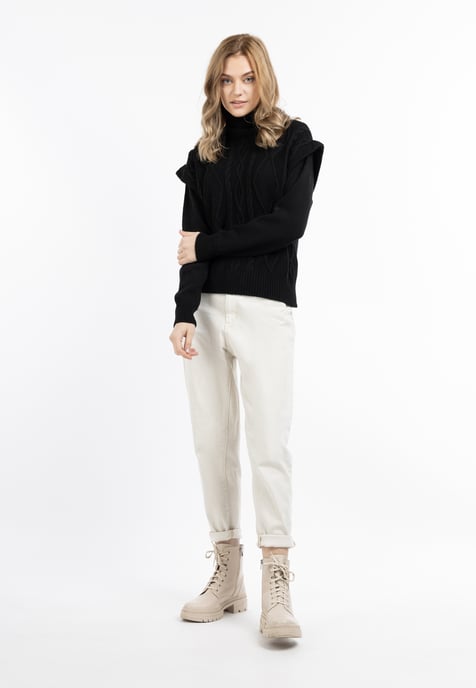 Dreimaster Knitted pullover women black - Image 2
