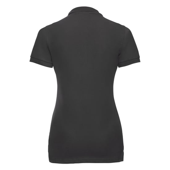 Russell Womens/Ladies Stretch Fitted Polo Shirt (Black) - Image 2