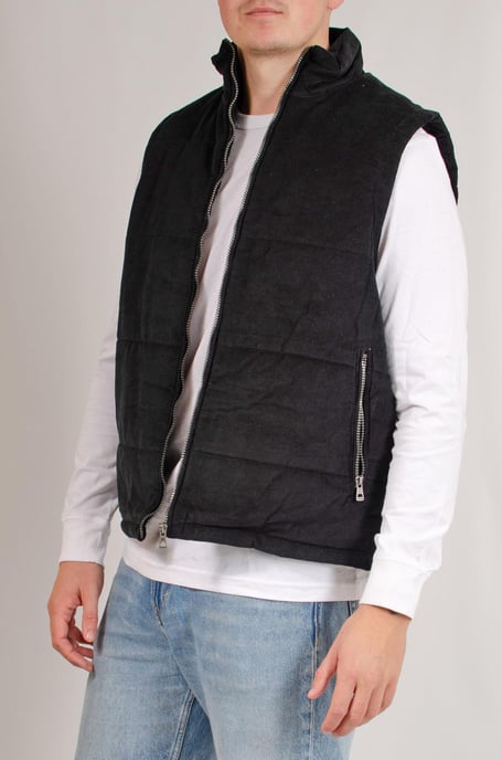 Mens Cord Padded Gilet