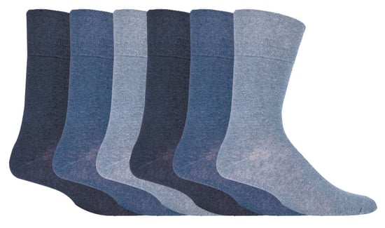 Calcetines diabéticos no elásticos para hombre, pack de 6, con costuras en los dedos unidas a mano - Image 1