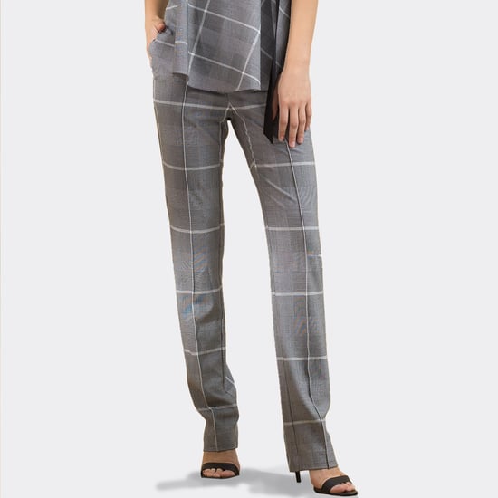 Cigarette tartan trousers - Image 1