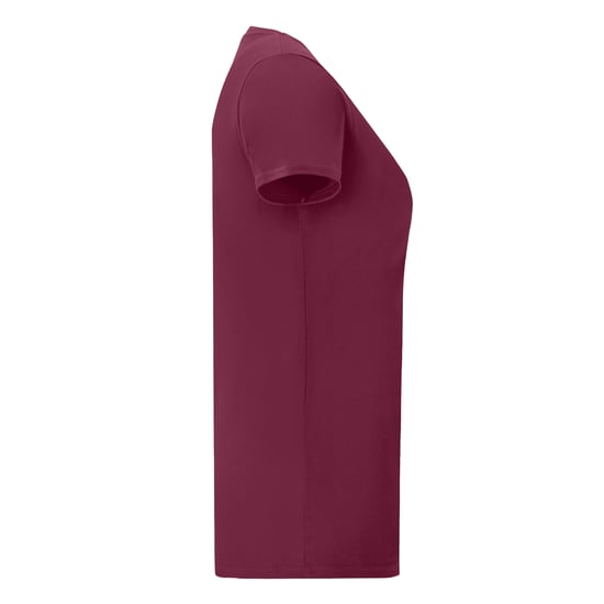 Fruit Of The Loom Womens/Ladies Iconic T-Shirt (Burgundy) - Image 3