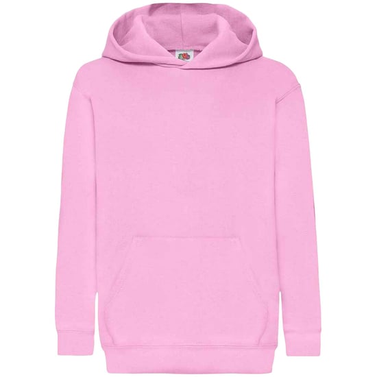 Fruit Of The Loom Kids Unisex Classic 80/20 Hoodie (Light Pink) - Image 1