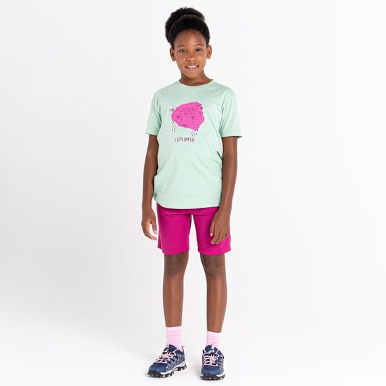 Dare 2B Childrens/Kids Trailblazer Leopard T-Shirt (Grayed Jade)