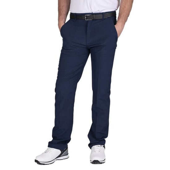 Island Green Mens Tour Stretch Tapered Leg Golf Trousers (Dark Navy) - Image 3