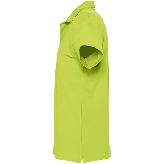 SOLS Mens Spring II Short Sleeve Heavyweight Polo Shirt (Apple Green) - Image 3