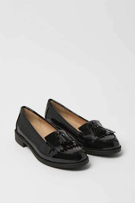 Wide Fit Leigh Fringe Loafers
