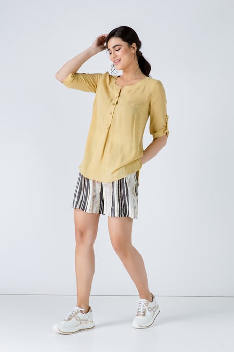 Blusa de aspecto lino - Image 2