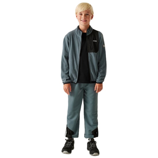 Regatta Childrens/Kids Frankie Full Zip Fleece Jacket (Stormy Weather) - Image 3