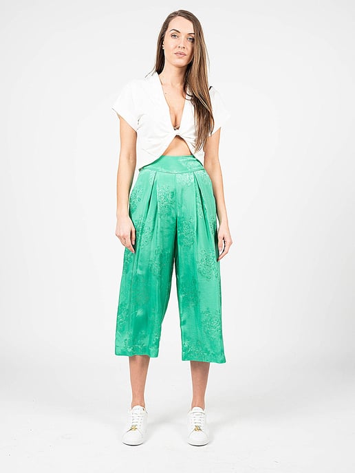 Pinko Pantalones Teso 1 de mujer verde - Image 2