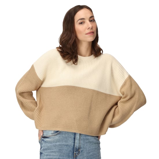 Regatta Womens/Ladies Kamaria Knitted Jumper (Light Vanilla/Barleycorn)