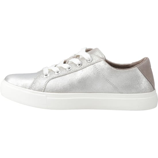 TOMS Kameron Leather Women's Silver Trainers - Image 4