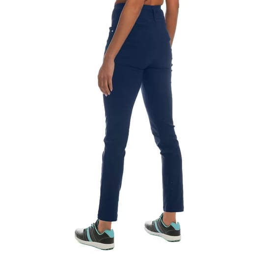 Island Green Womens/Ladies Quick Dry Stretch Trousers (Dark Navy) - Image 2
