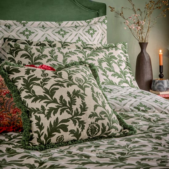 Seventy Three Hedera Jacquard Feather Rich Cushion