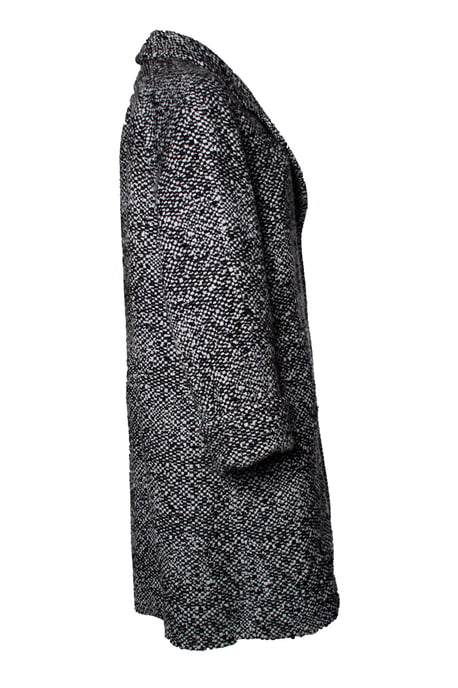 Wool tweed sequinned coat - Image 4