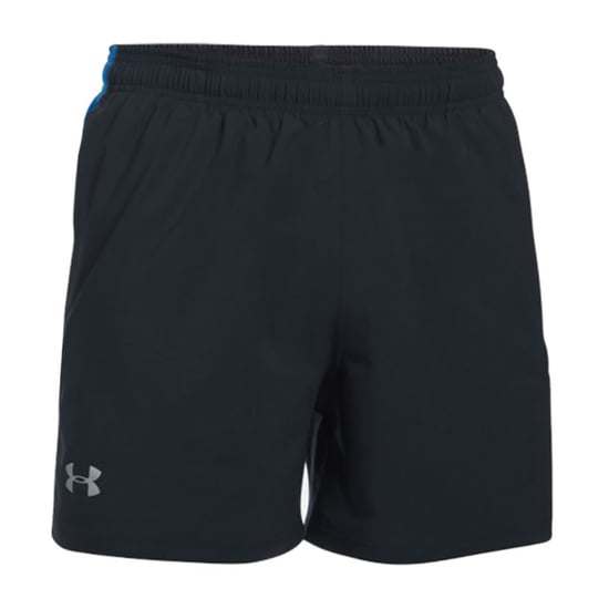 Under Armour Stretch Small Logo Navy Blue Mens 5" Launch Shorts 1289312 005