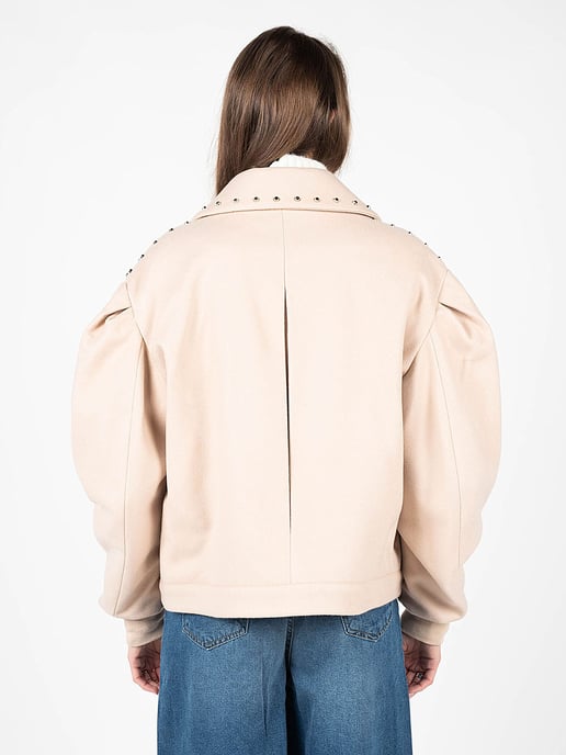 Silvian Heach Chaqueta Oversize Mujer Beige - Image 4
