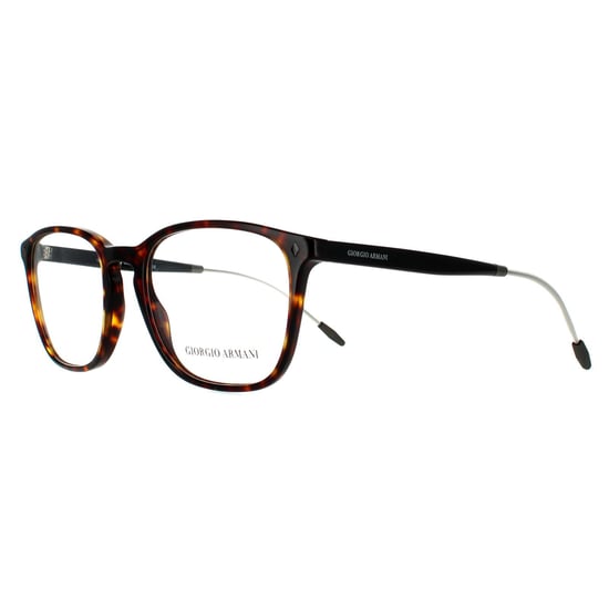 Giorgio Armani Rectangular Mens Dark Havana Glasses Frames