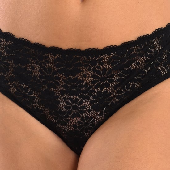 Lace panties with inner lining 00DD2 for women, elegant and sophisticated design