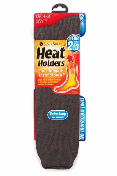 Calcetines térmicos extralargos para mujer en Cerise y Vino by Heat Holders - Image 2