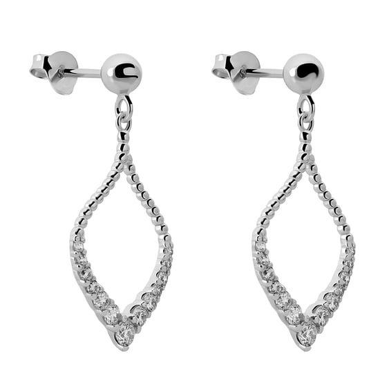 Orphelia 'Grace' Women's 925 Sterling Silver Drop Earrings - Silver ZO-7493 - Image 2
