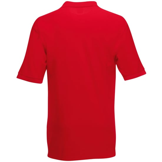 Fruit of the Loom Childrens/Kids Pique Short-Sleeved Polo Shirt (Red) - Image 2
