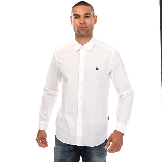 Camisa Poplin Fonik de Ted Baker para hombre en blanco - Image 1