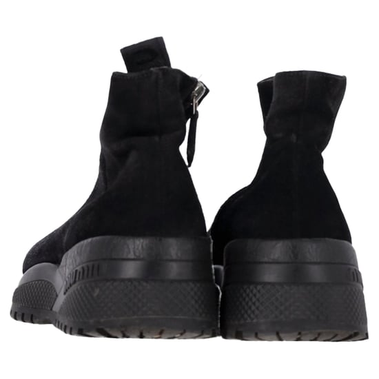 Miu Miu Zipped Ankle Boots in Black Suede - Image 5