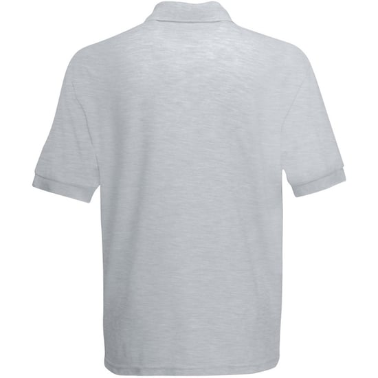 Fruit of the Loom Childrens/Kids Pique Short-Sleeved Polo Shirt (Heather Grey) - Image 2