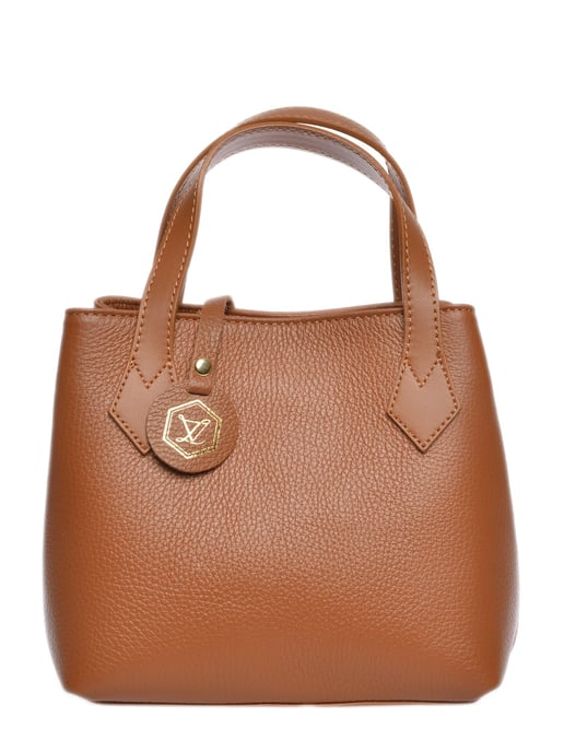 Luisa Vannini Marrón Bolso de cuero - Image 1