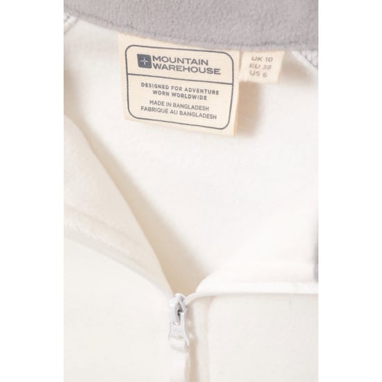 Mountain Warehouse Womens/Ladies Montana Half Zip Fleece Top (Beige) - Image 2