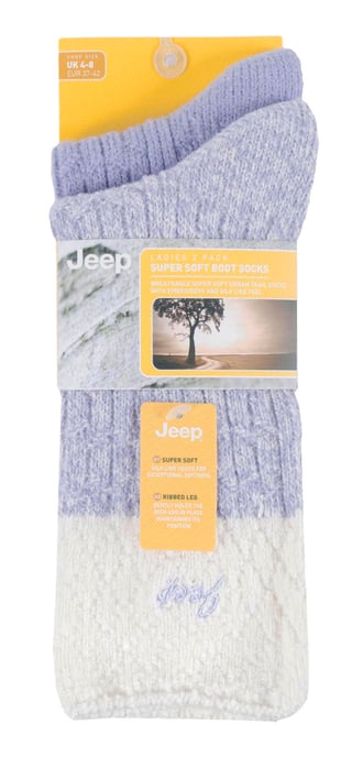Jeep - Pack de 2 calcetines de mujer supersuaves para botas de montaña - Image 2