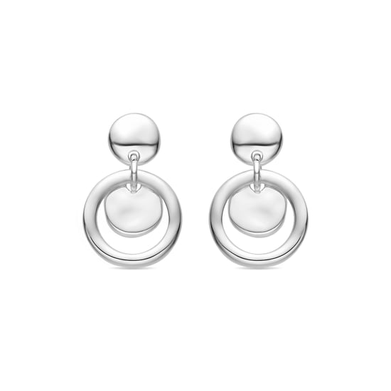 Pendientes Luxenter acabados en rodio - Issum - Image 1