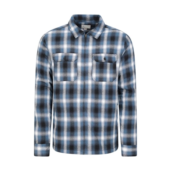 Mountain Warehouse Mens Stream II Flannel Lined Shirt (Blue) - Image 1