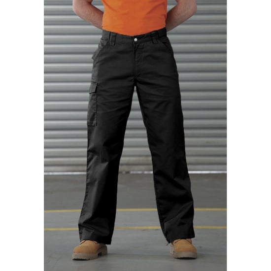 Russell Work Wear Heavy Duty Trousers / Pants(Regular) (Black) - Image 3
