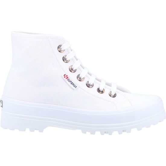Superga 2341 Alpina Resin Eyelets 100% Cotton Women's White Boots - Image 4
