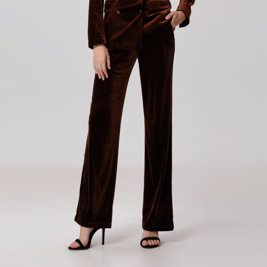 Straight velvet suit pants - Image 2