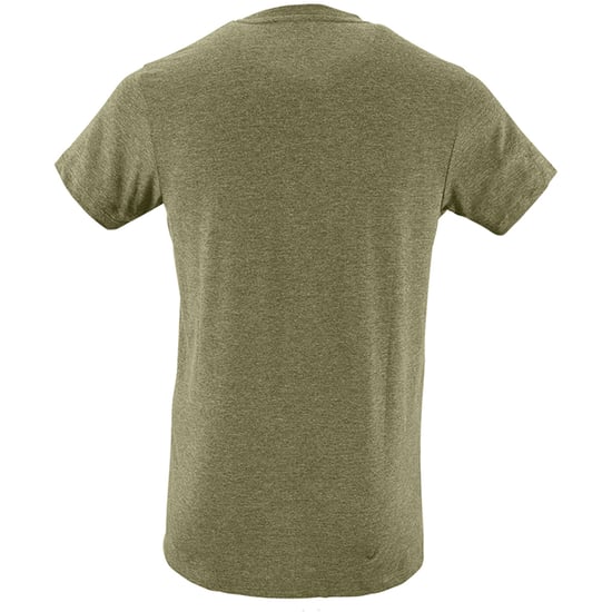 SOLS Mens Regent Slim Fit Short Sleeve T-Shirt (Heather Khaki) - Image 2