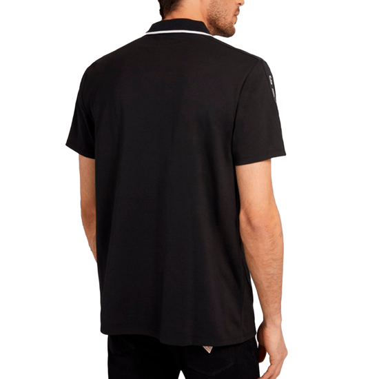 Polo Guess de manga corta con cinta piqué para hombre - Image 3