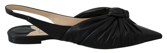 Zapatos planos de cuero negro Annabell para mujer de Jimmy Choo - Image 1