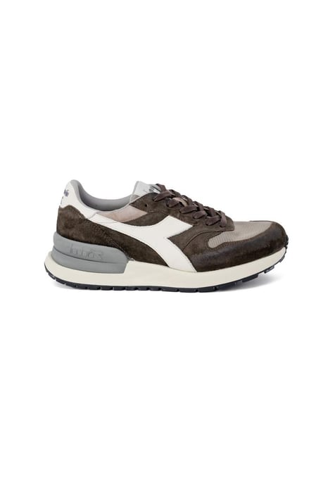 Diadora Heritage Men's Lace-Up Leather Sneakers in Brown