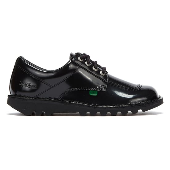 Womens Kickers Kick Lo Patent Shoes - (Black) - Image 5