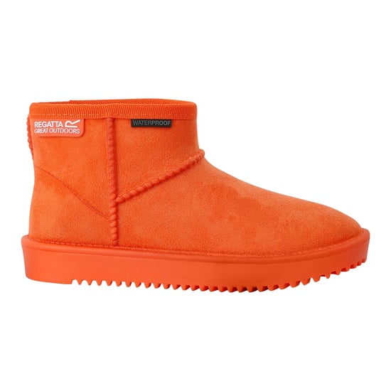 Regatta Childrens/Kids Risely Faux Fur Lined Waterproof Snow Boots (Orange)