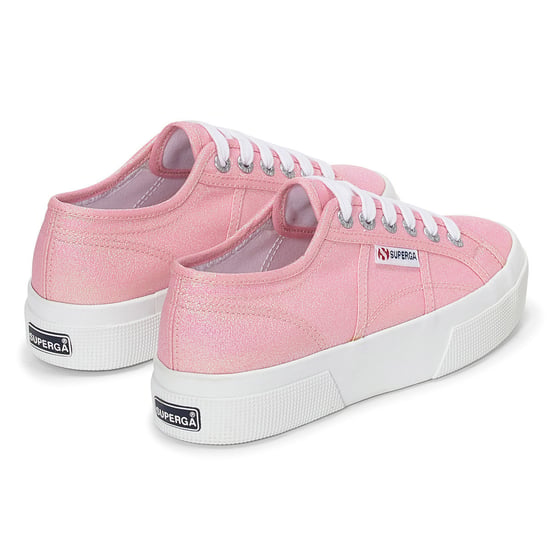 Superga Womens/Ladies 2740 Lame Platform Trainers (Pink Begonia Iridescent)