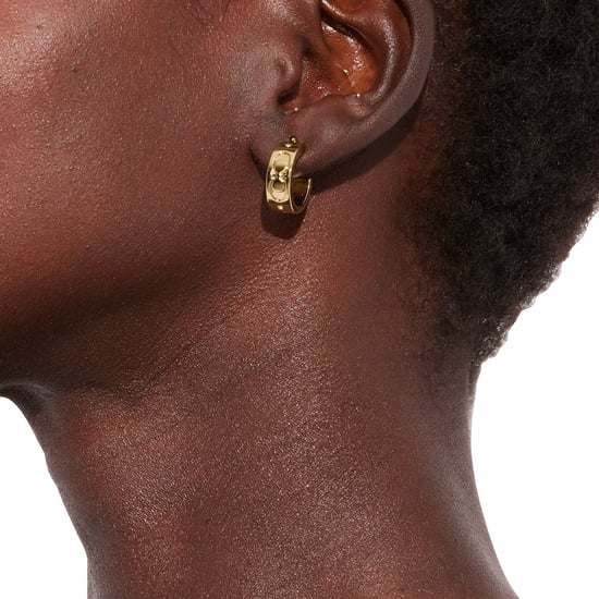 Kissing C Small Huggie Earrings - Image 2