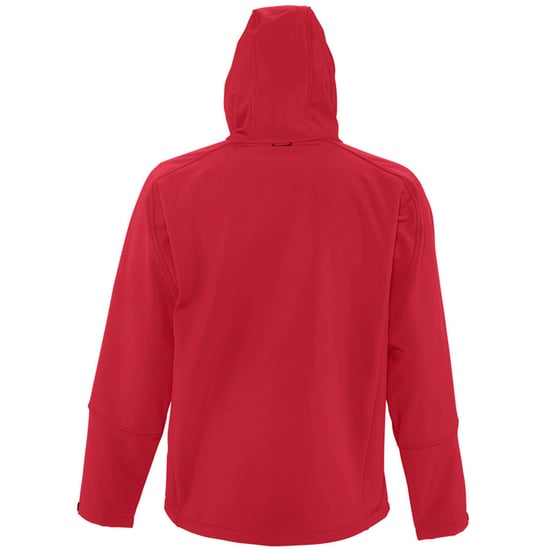 SOLS Mens Replay Hooded Soft Shell Jacket (Breathable, Windproof And Water Resistant) (Pepper Red) - Image 2
