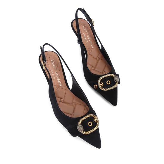 Kurt Geiger London Suede Kgl Mayfair Sling Sm Egl Heels