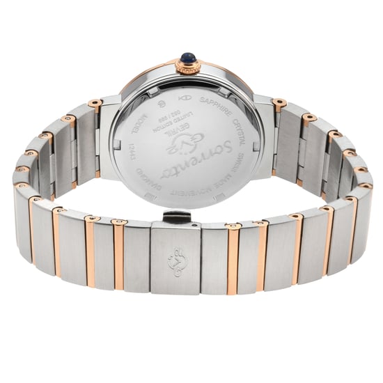 GV2 Women's Sorrento Diamond Swiss Quartz White MOP Dial Watch