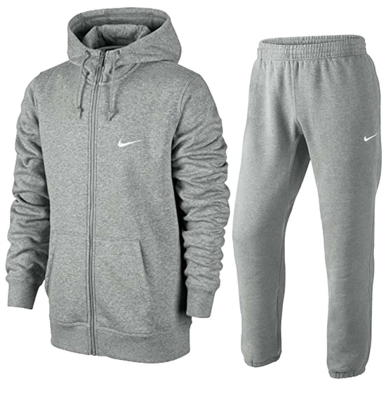 Nike Mens Club Fleece Full Tracksuit Set Grey