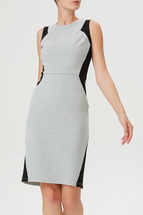 Color block bodycon short dress - Image 1